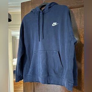Nike Sportswear Club Fleece Pullover Hoodie - Navy - Large